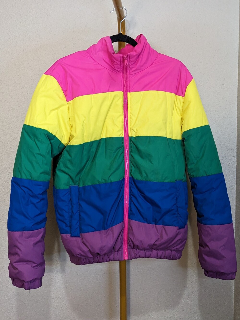 Buddy Love Rainbow Puffer Jacket Dopamine Colorful Girlhoodcore